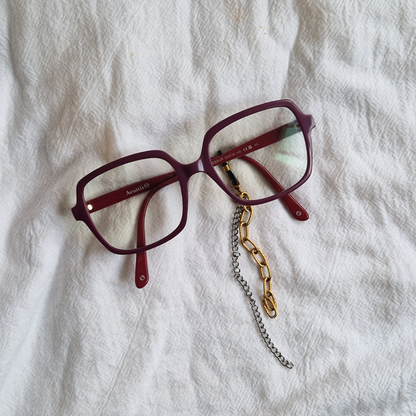 BIJOUNETTE – Bijou multifonction 3-en-1 pour lunettes, cheveux et pendentif en acier inoxydable