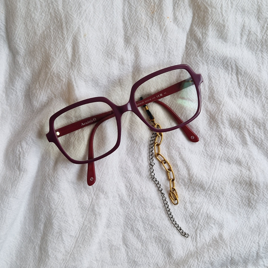BIJOUNETTE – Bijou multifonction 3-en-1 pour lunettes, cheveux et pendentif en acier inoxydable